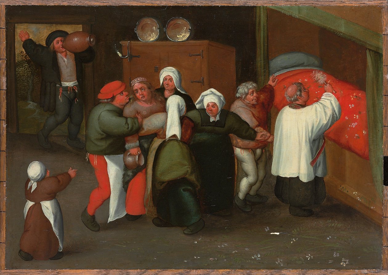 De zegening van het huwelijk door Maerten van Cleve