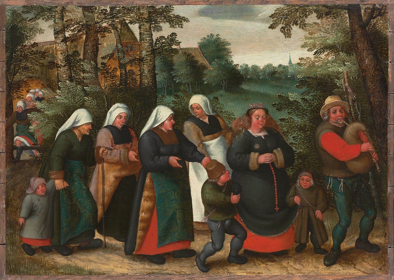 De processie van de bruid door Maerten van Cleve