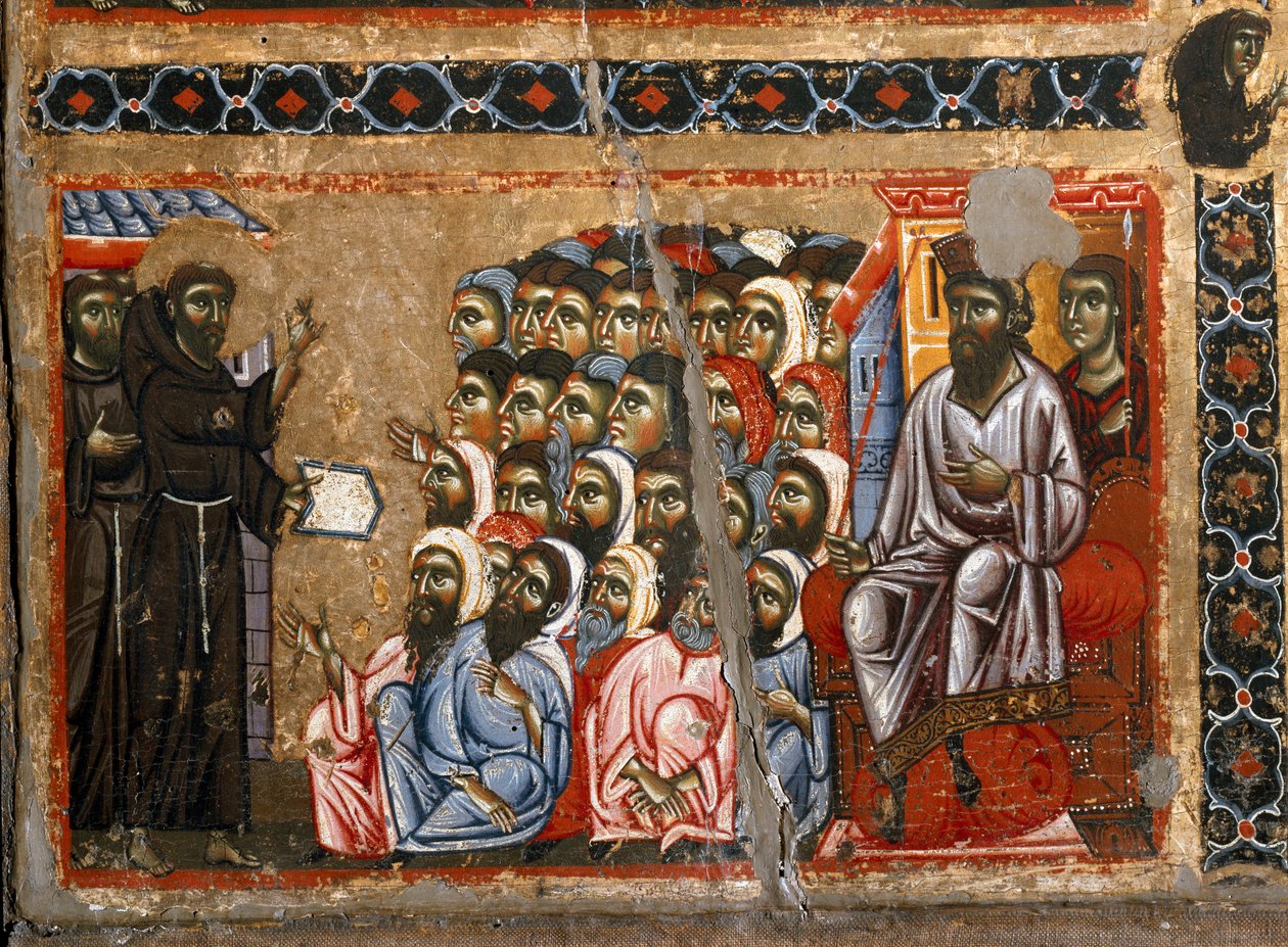 Geschiedenis van het leven van Sint Franciscus van het altaarstuk van San Francesco d
