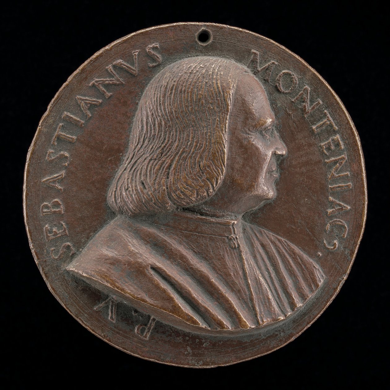 Sebastiano Montagnacco, overleden 1540, Venetiaanse patriciër [voorzijde], 1520-1530 door Maffeo Olivieri