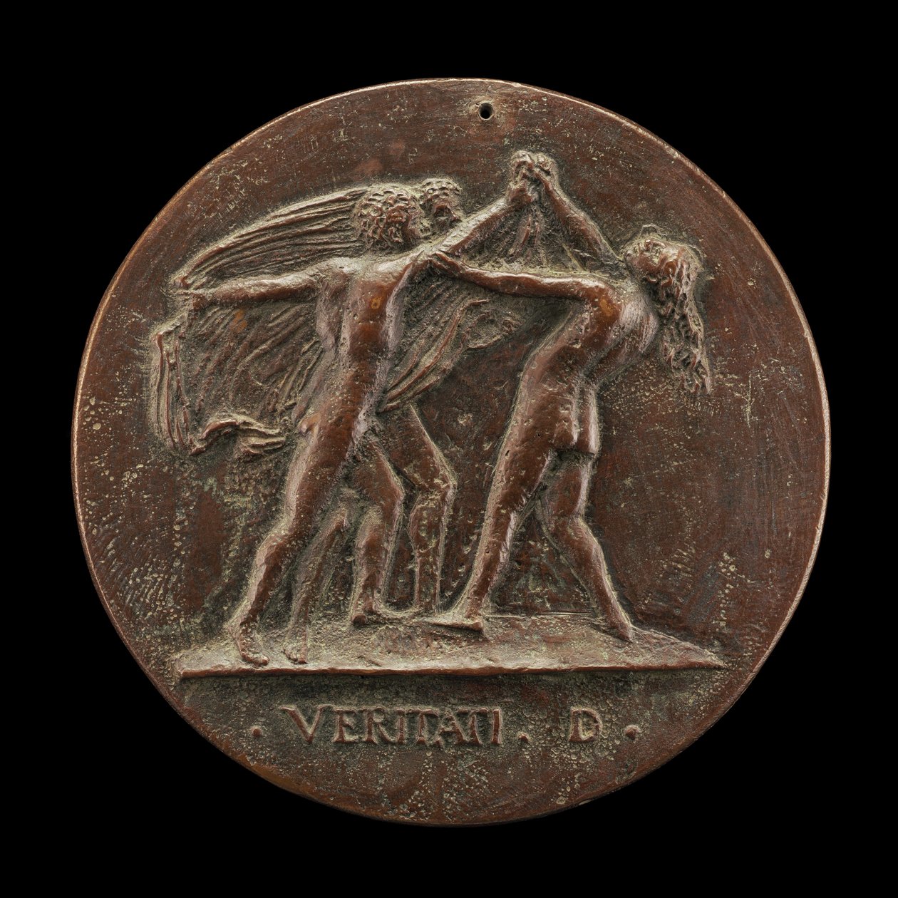 Waarheid Onthuld door Twee Mannen [achterkant], 1520s door Maffeo Olivieri