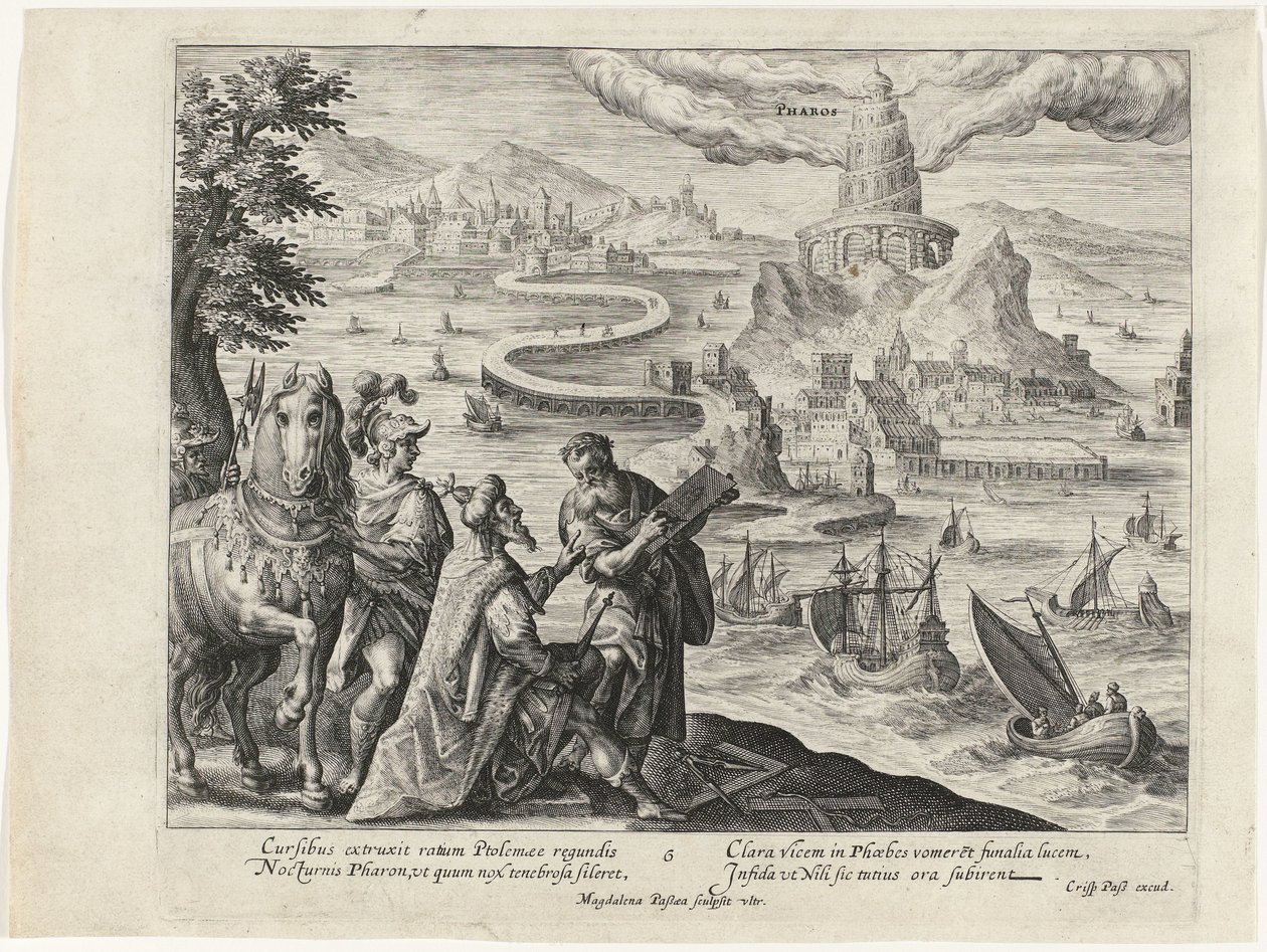 Pharos van Alexandrië door Magdalena van de Passe