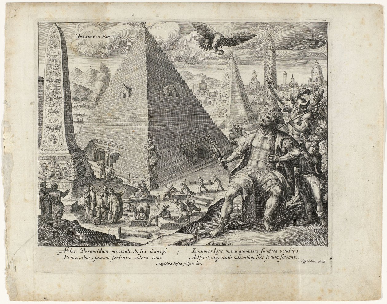 Piramide van Egypte (De zeven wereldwonderen) door Magdalena van de Passe