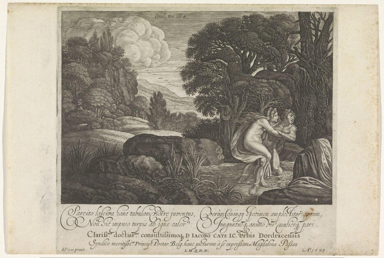 Salmacis en Hermaphroditus door Magdalena van de Passe