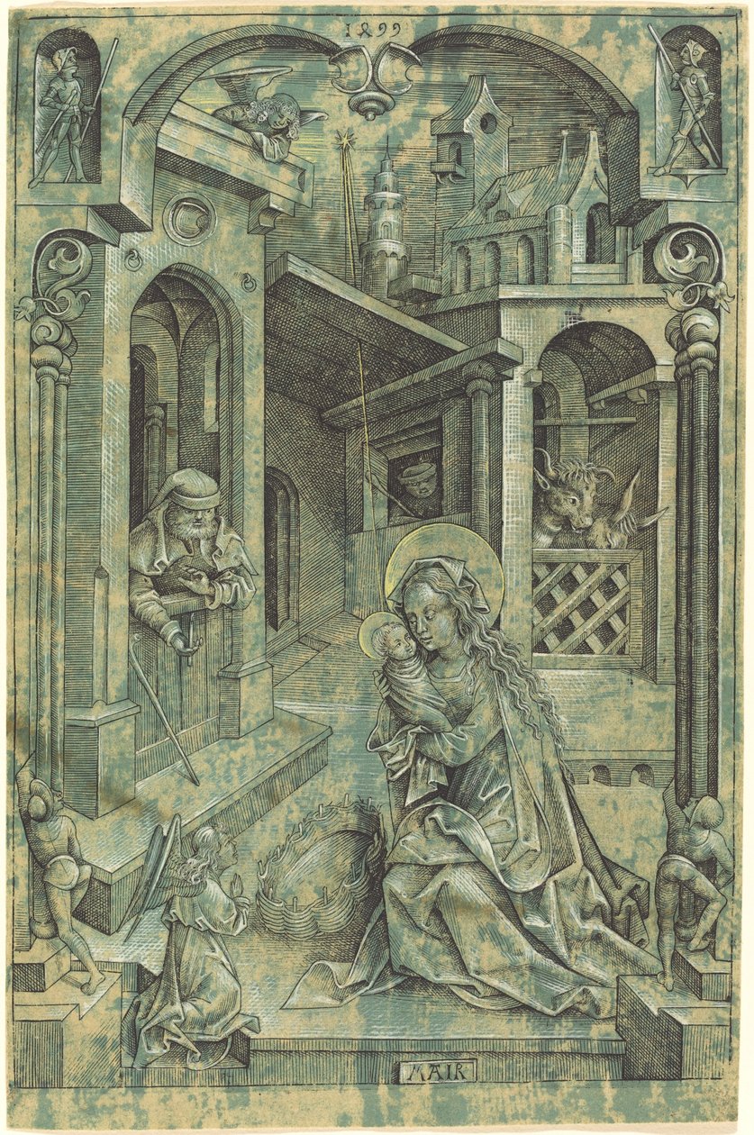 De Geboorte van Christus door Mair von Landshut