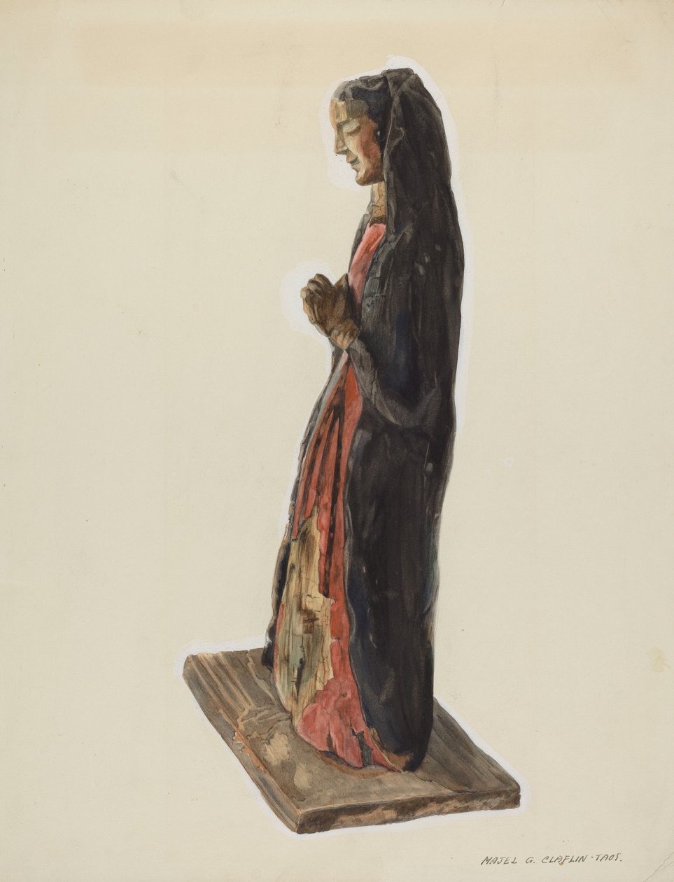 Bulto Santa Rita, c. 1939 door Majel G. Claflin
