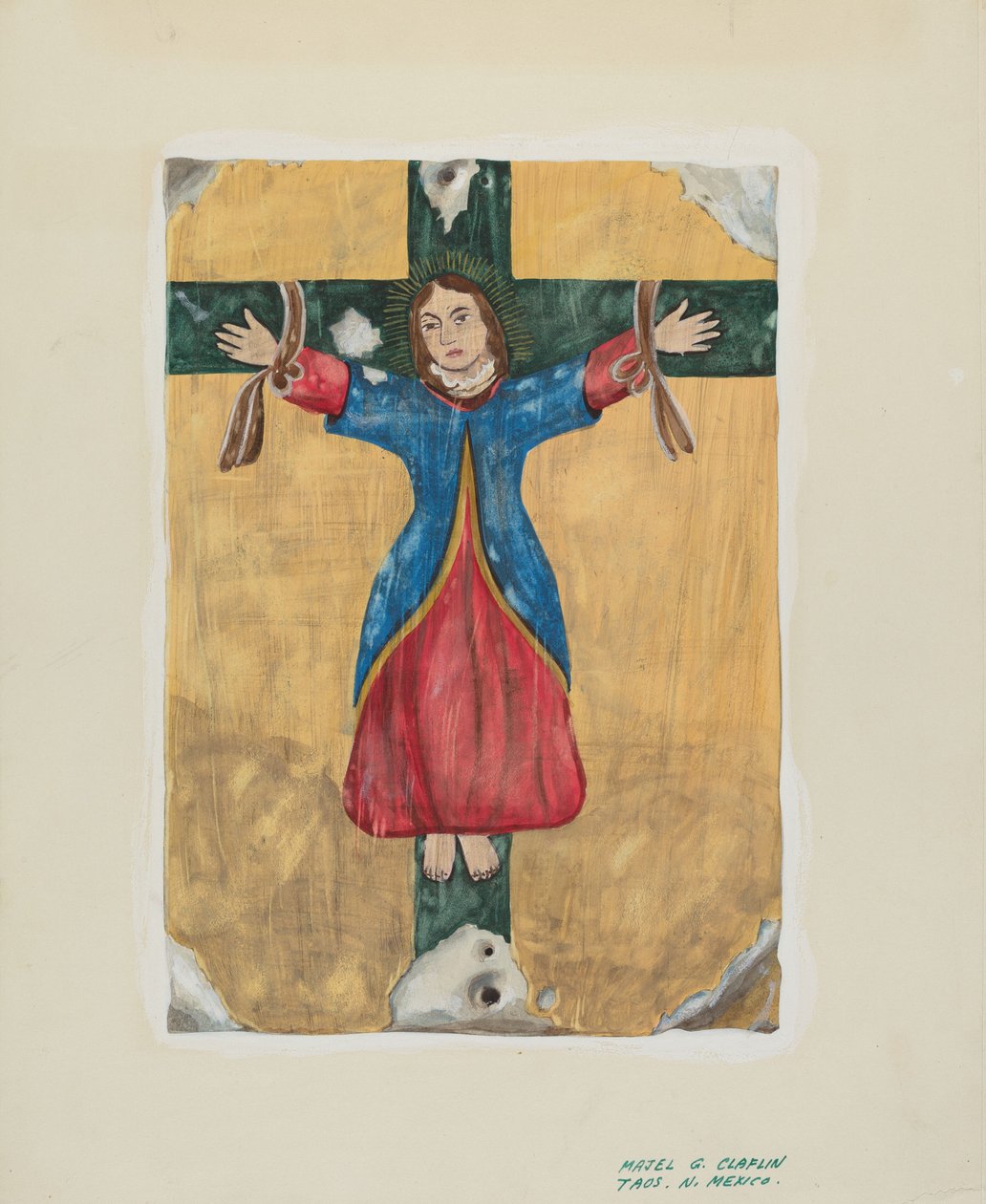 Schilderij van St. Liberata, c. 1939 door Majel G. Claflin