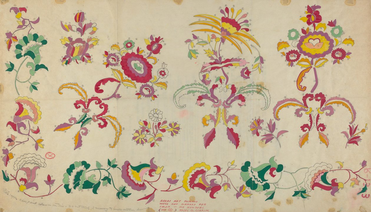Spaanse koloniale sprei, 1935-1942 door Majel G. Claflin