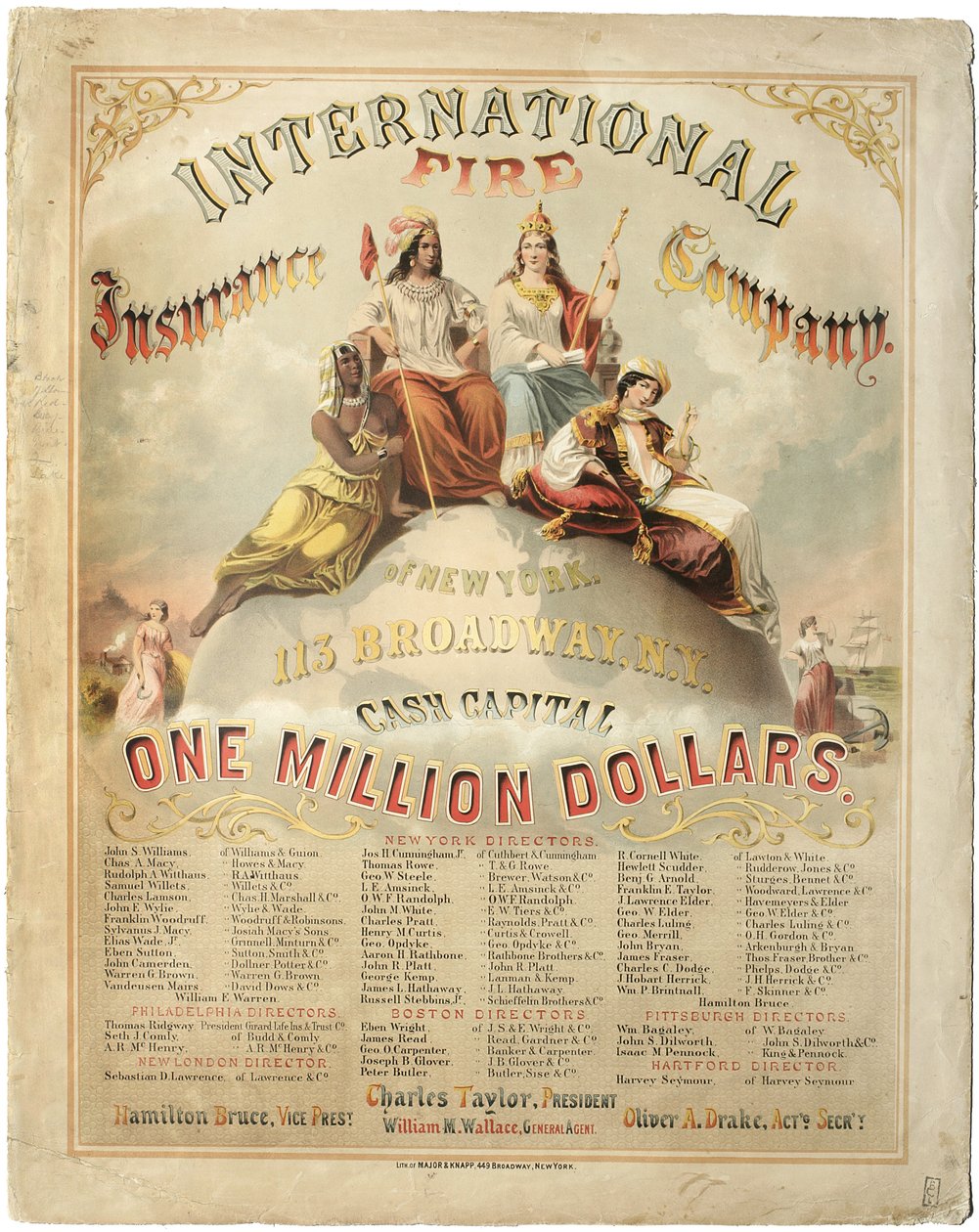 International Fire Insurance Company of New York door Major and Knapp Sarony