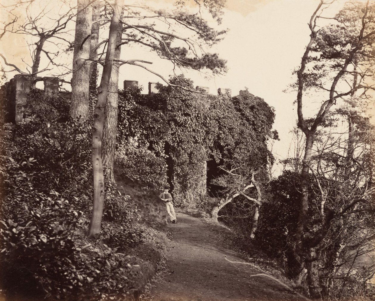 Bij Winterdyne aan de Severn,1860 (foto) door Major Francis Gresley