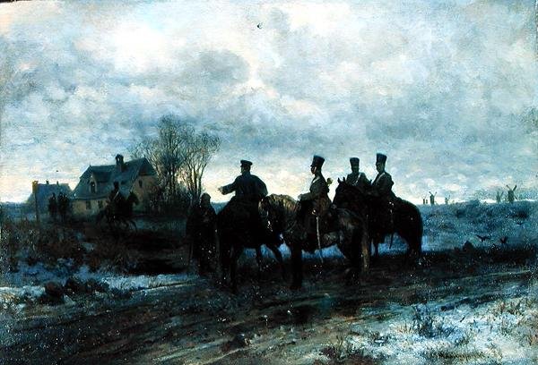 Poolse Patrouille door Maksymilian Gierymski