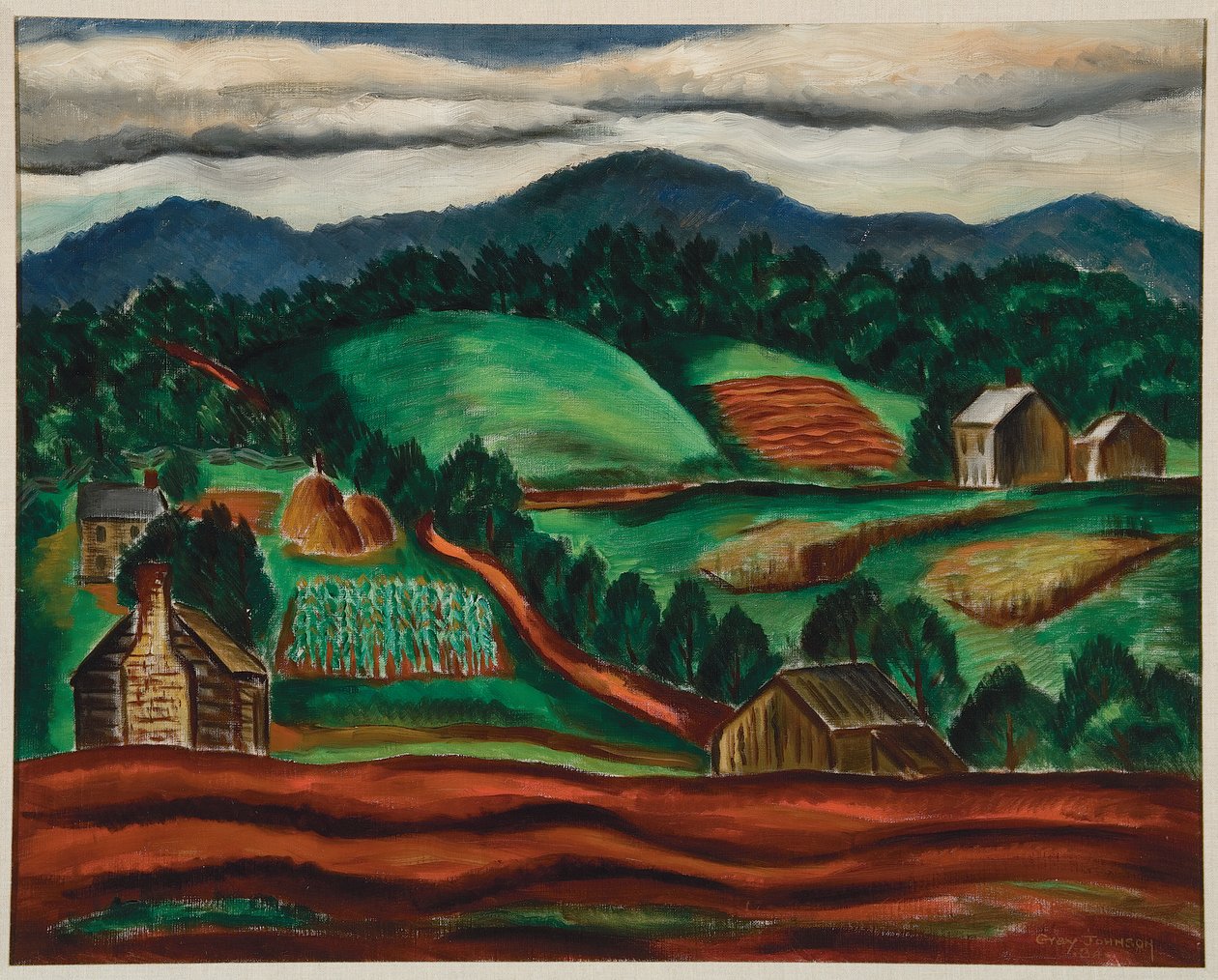 Zuidelijk landschap #4 door Malvin Gray Johnson