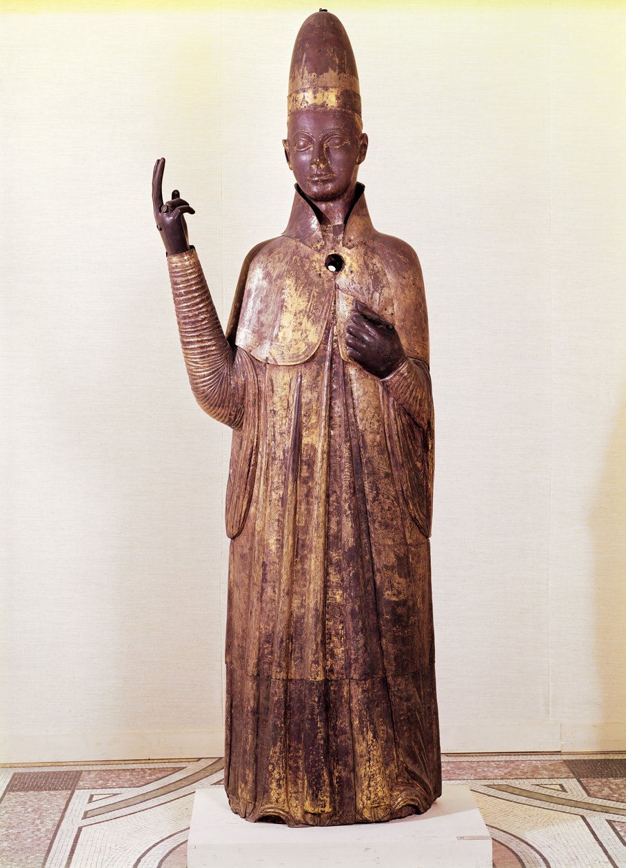 Standbeeld van paus Bonifatius VIII (1235-1303) 1301 door Manno di Bandino