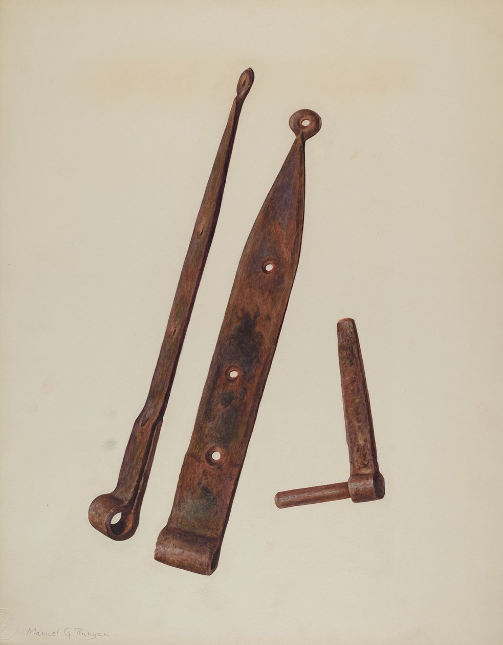 Scharnieren en Bout, ca. 1939 door Manuel G. Runyan