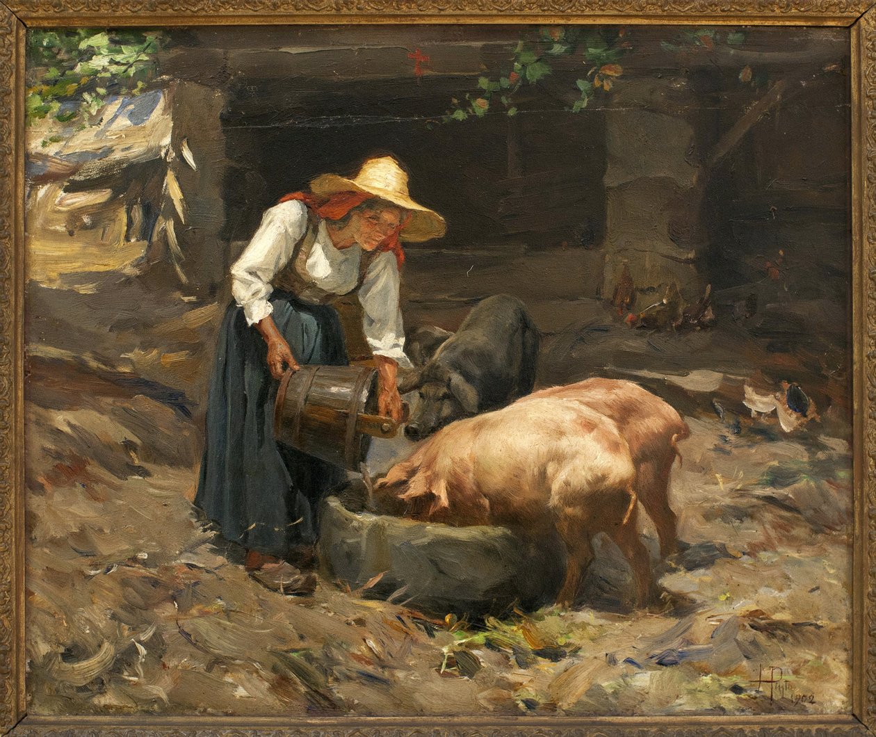 Le repas des pigs door Manuel Henrique Pinto