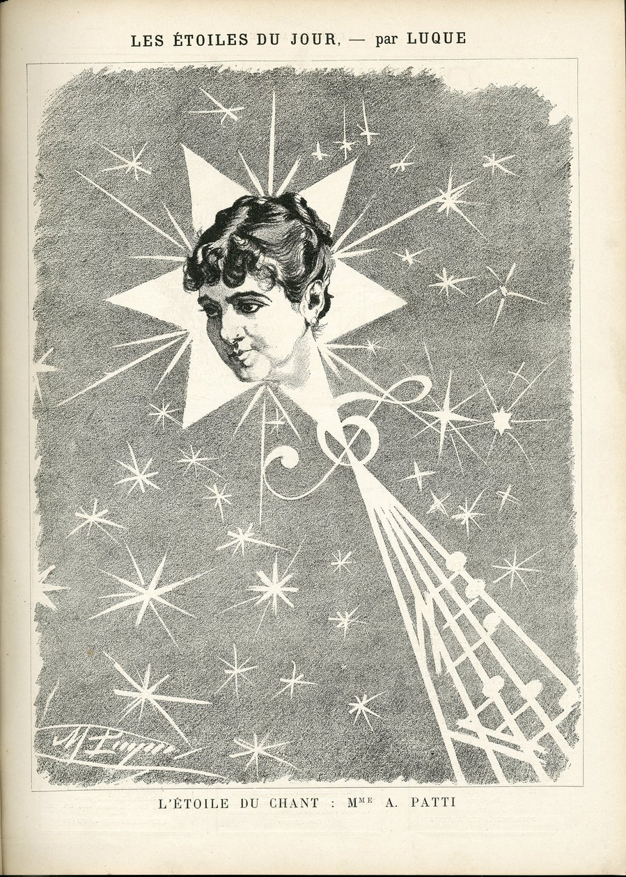 Illustratie in La Caricature (1880) door Manuel Luque