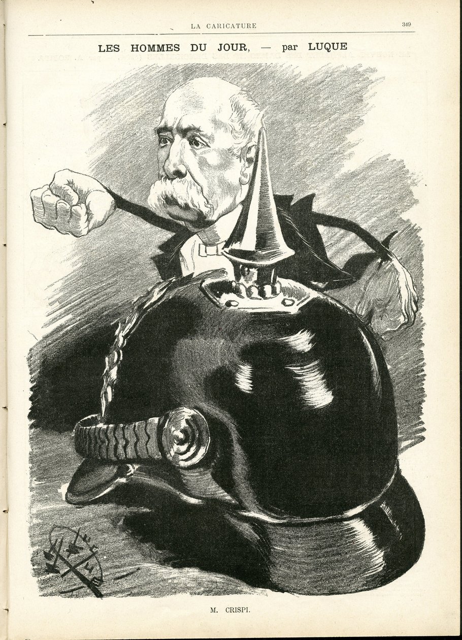 Illustratie door Manuel Luque (1854-1919) in La Caricature (1880) door Manuel Luque
