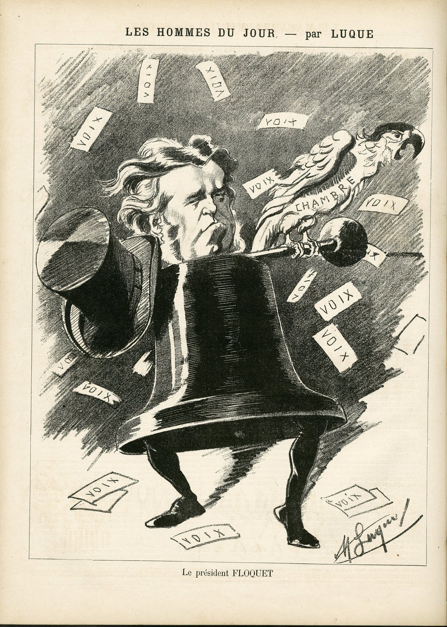 Illustratie van Manuel Luque voor de Omslag van La Caricature (1880) door Manuel Luque