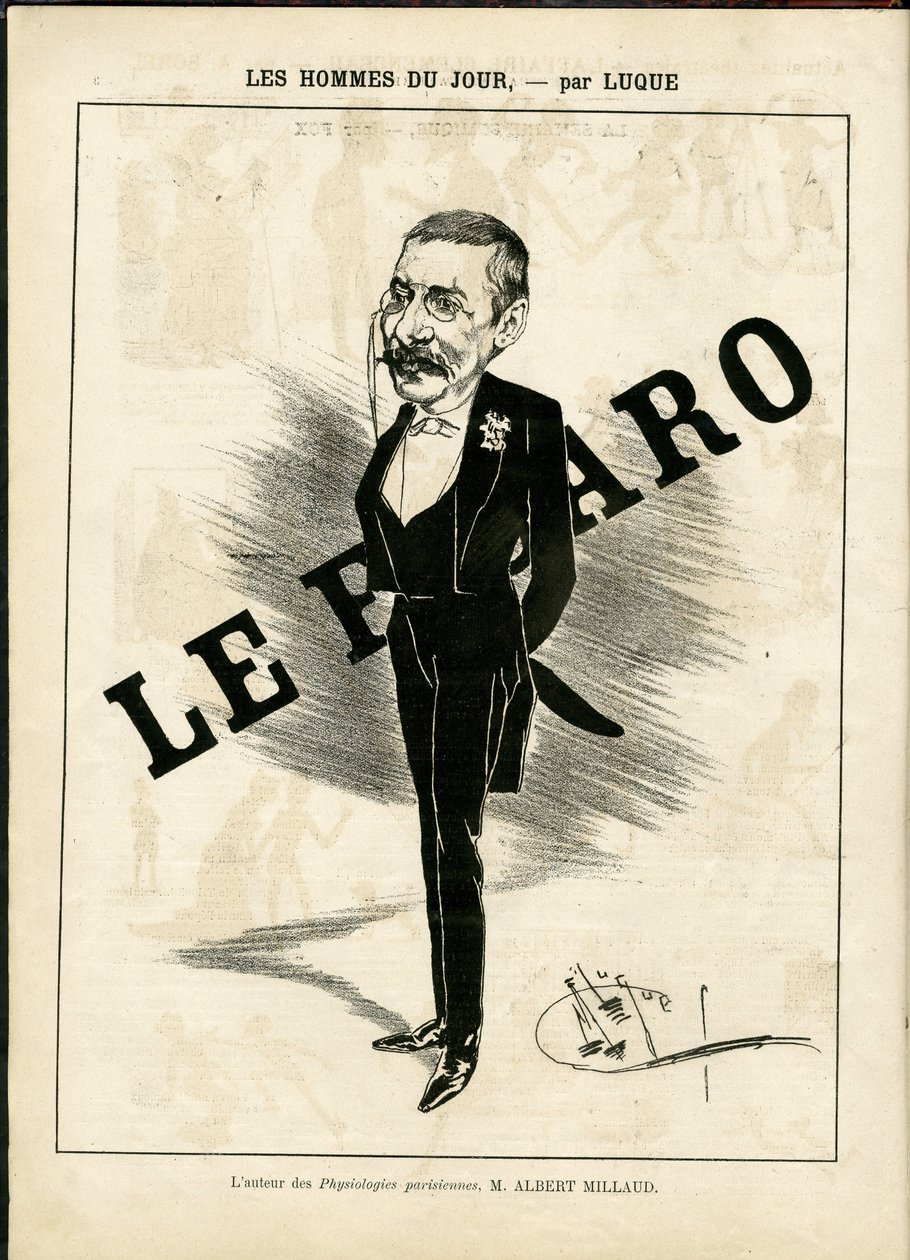 Illustratie van Manuel Luque (1854-1919) in La Caricature (1880) door Manuel Luque
