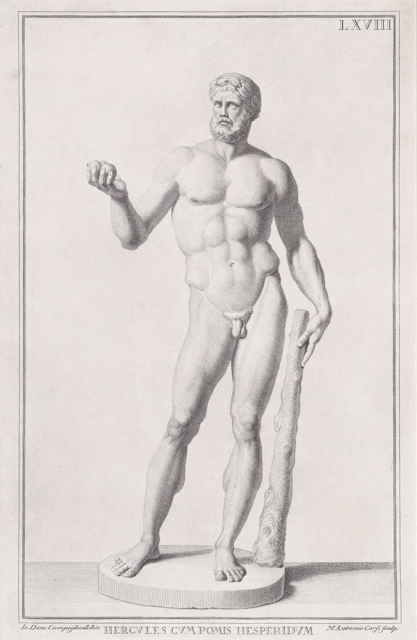 Standbeeld van Hercules door Marc