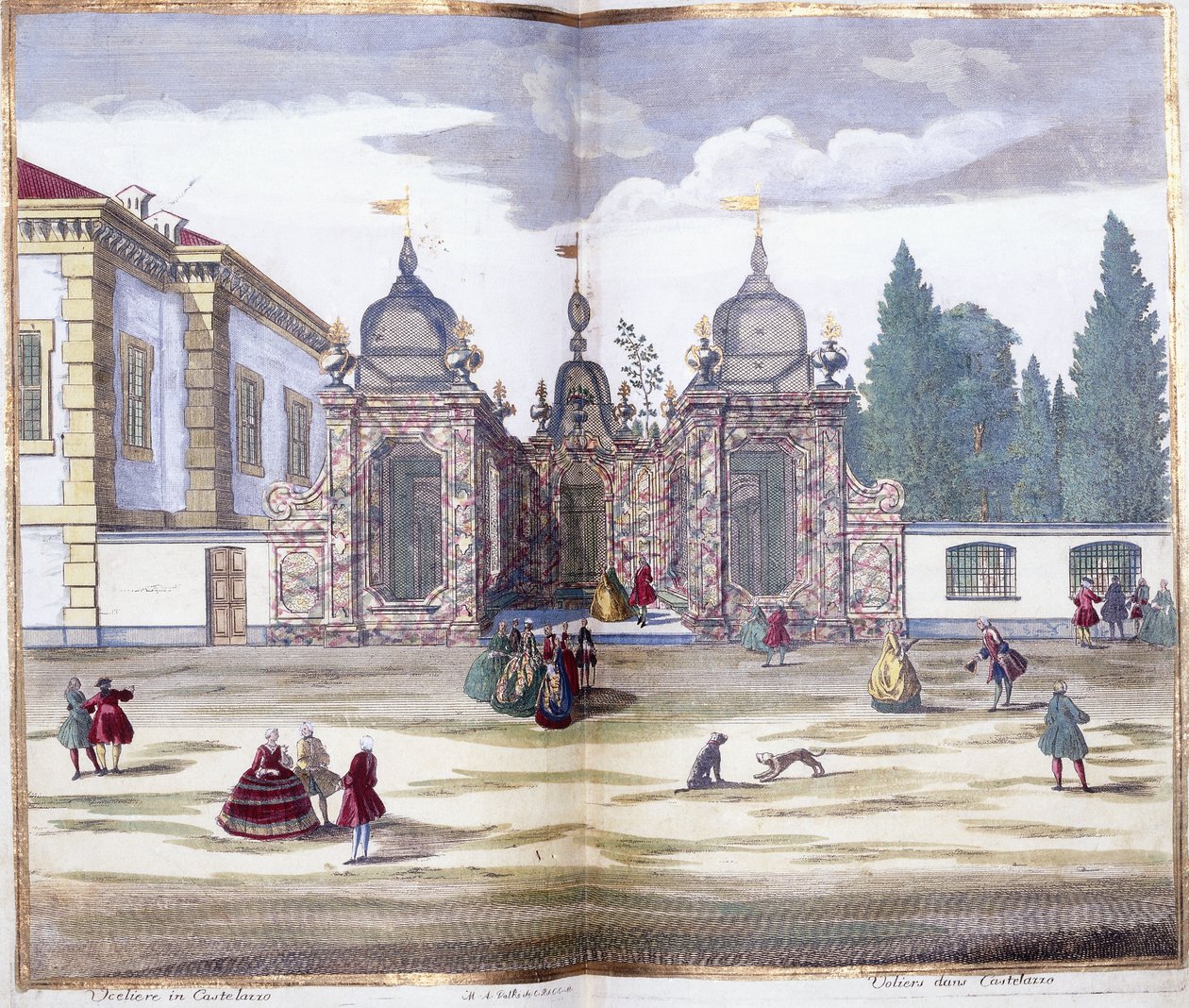 Volier dans Castellazo, 1743 door MarcAntonio dal Re