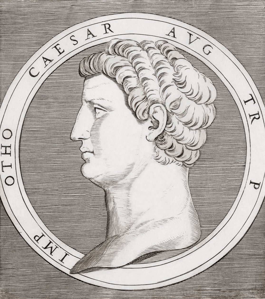 Otho, Romeinse Keizer door Marcantonio (after) Raimondi