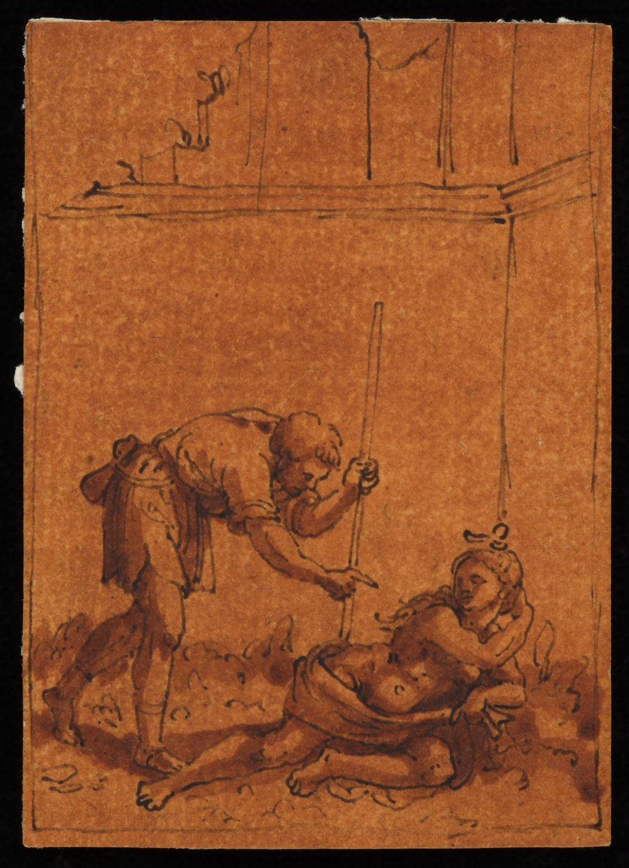 Cymon en Iphigenia door Marcantonio Raimondi