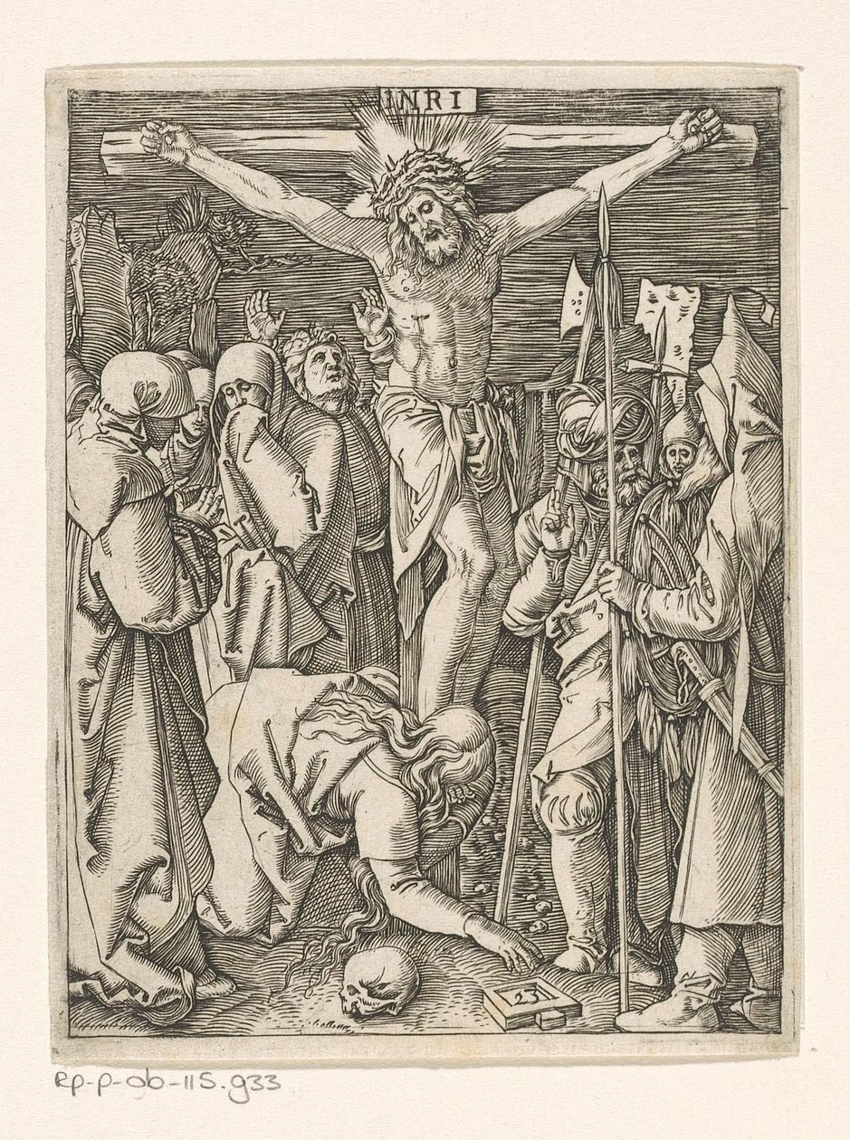 Kruisiging door Marcantonio Raimondi