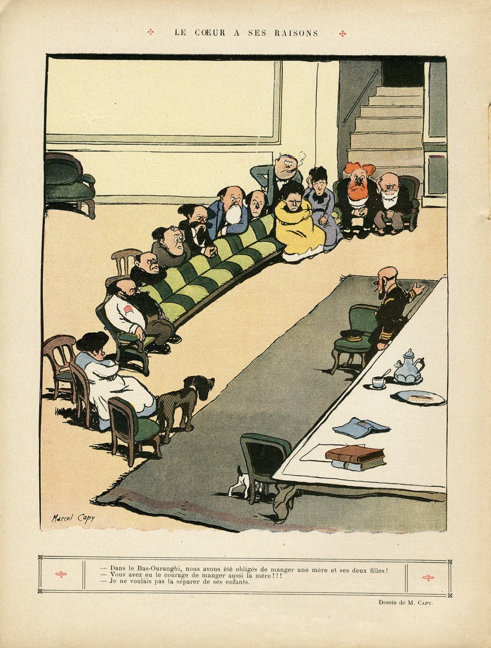 Illustratie door Marcel Capy (1865-1941) in Le Rire door Marcel Amable O.L. Capy