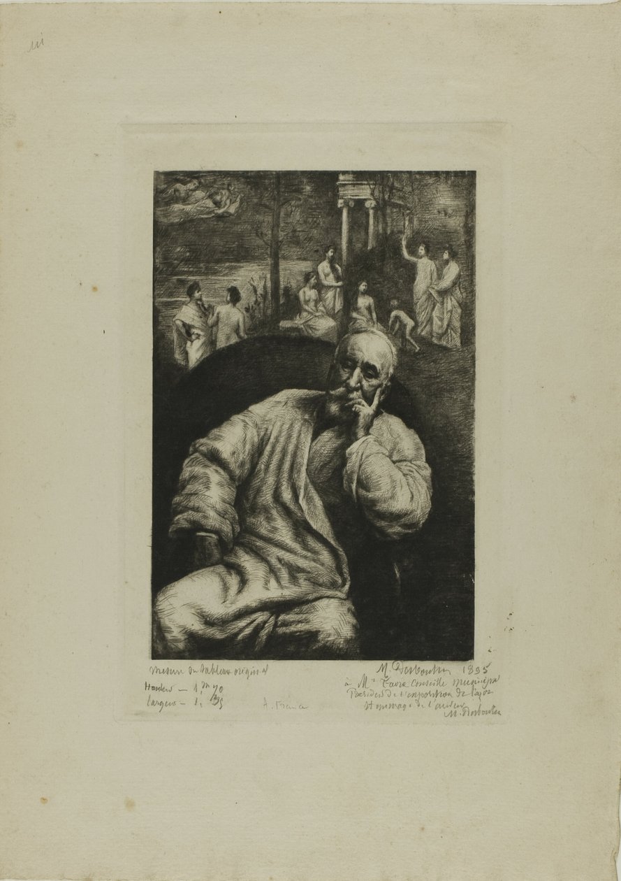Pierre Puvis de Chavannes, Portret en Compositie door Marcellin Gilbert Desboutin