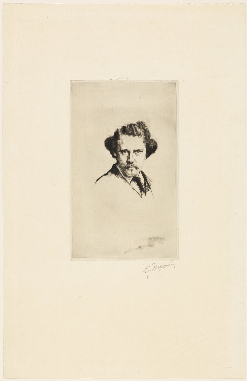 Portret van Alfred Cadart door Marcellin Gilbert Desboutin
