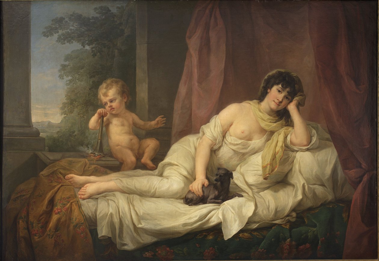 Pools:  Portret aktorki Anny Lampel Portret van actrice Anna Lampel door Marcello Bacciarelli