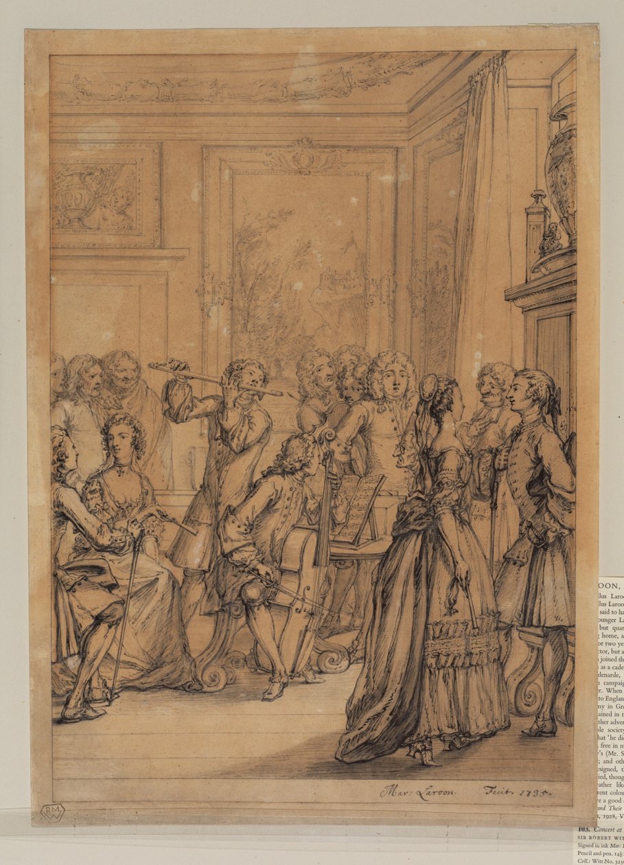 Concert in Montagu House door Marcellus the Elder Laroon