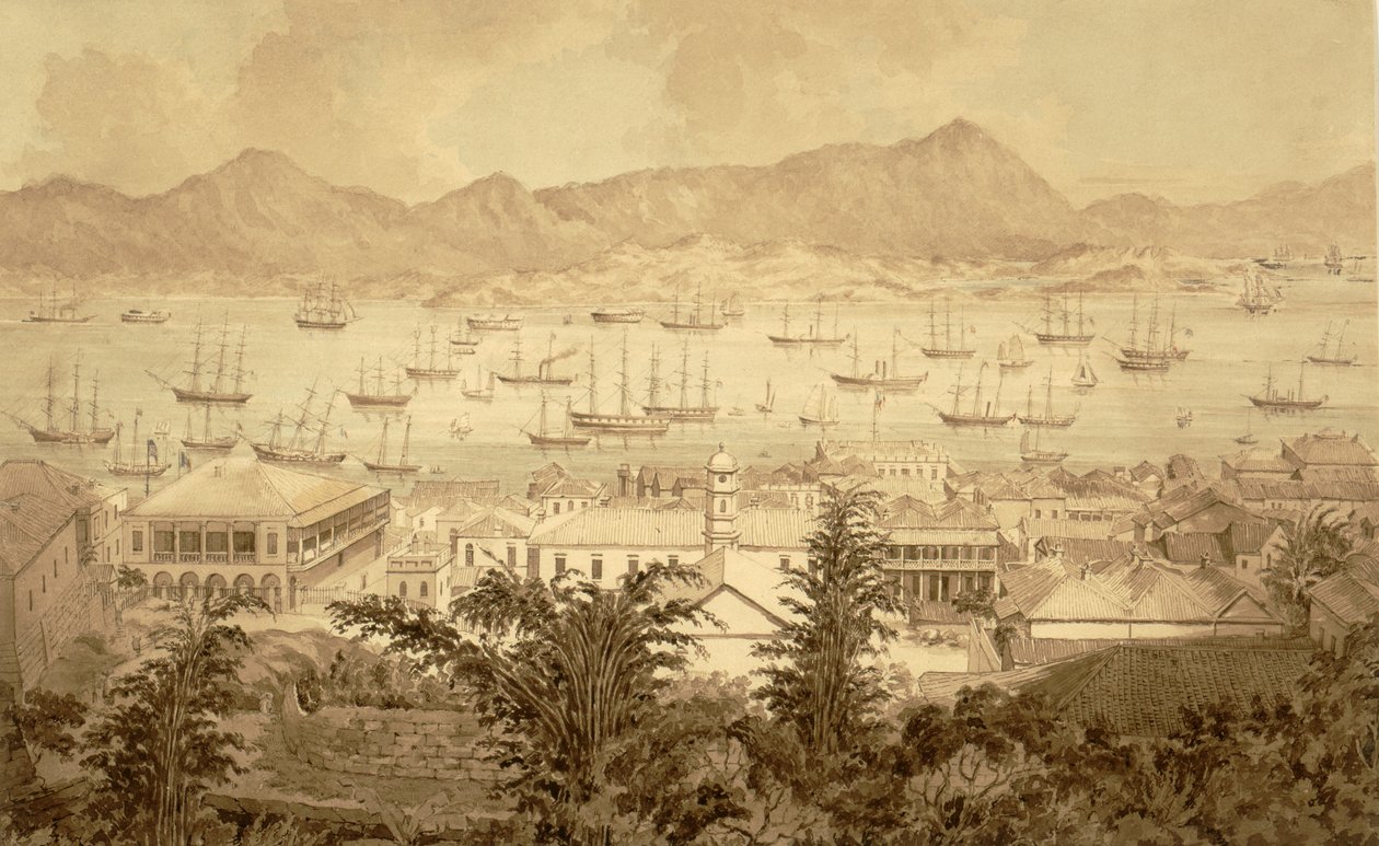 Haven van Hong Kong door Marciano Antonio Baptista