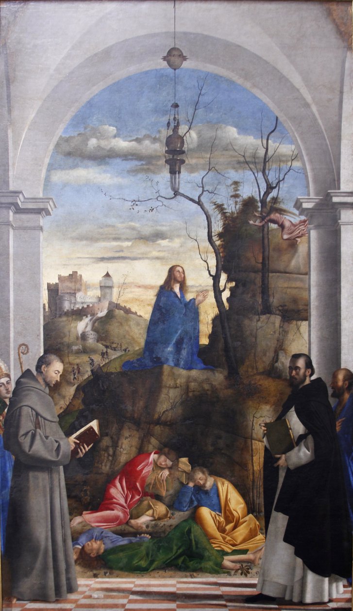 Christus op de Olijfberg door Marco Basaiti