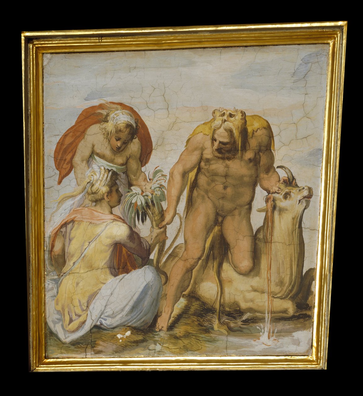 Hercules doodt de stier van Kreta door Marco Marchetti from Faenza