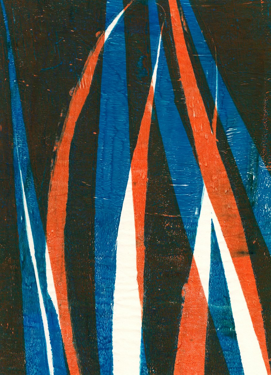 Wilde haver, 2024 (monotype) door Marco Campedelli