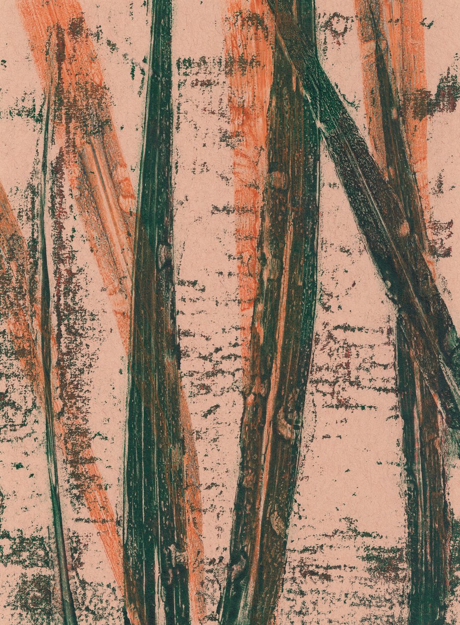 Wilde haver, 2024 (monotype) door Marco Campedelli