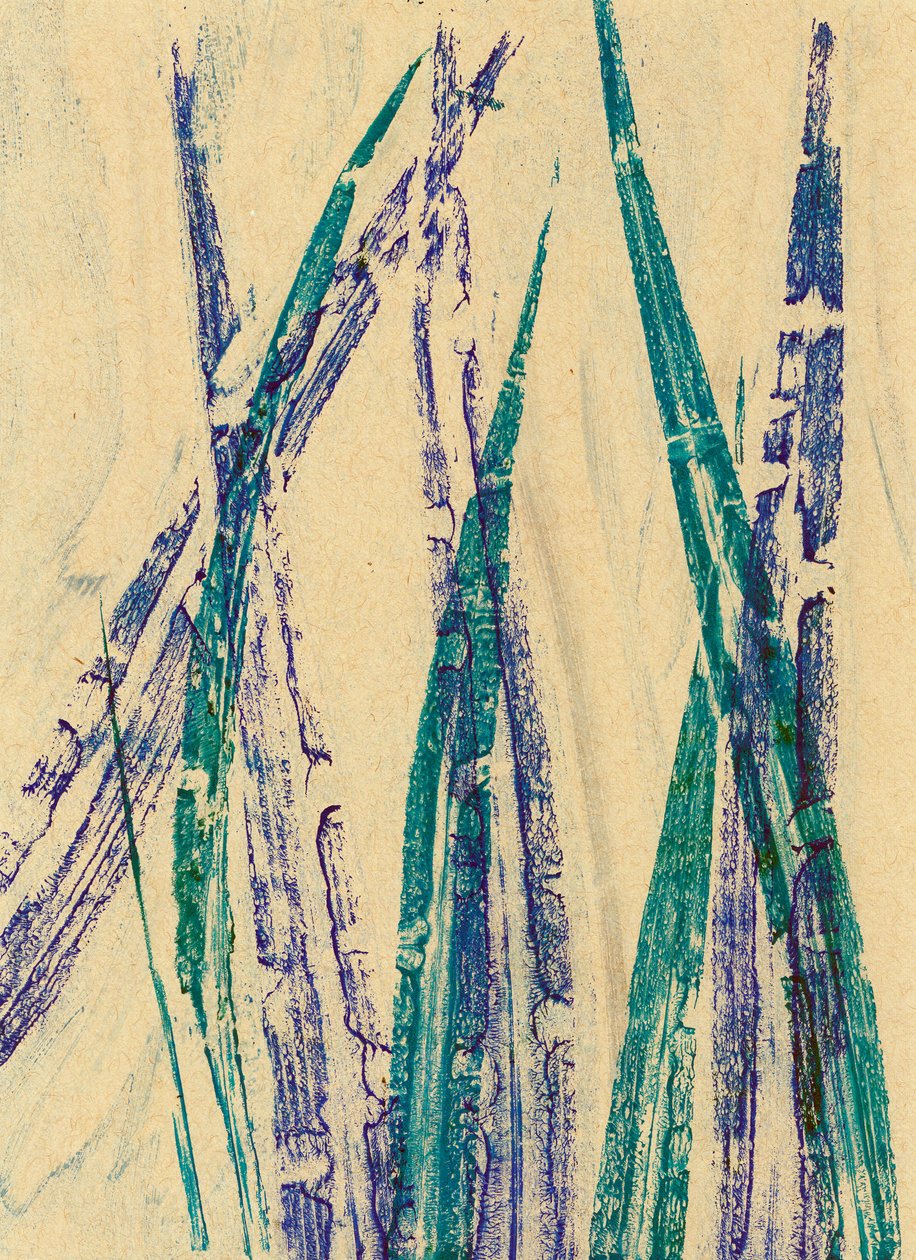Wilde haver, 2024 (monotype) door Marco Campedelli