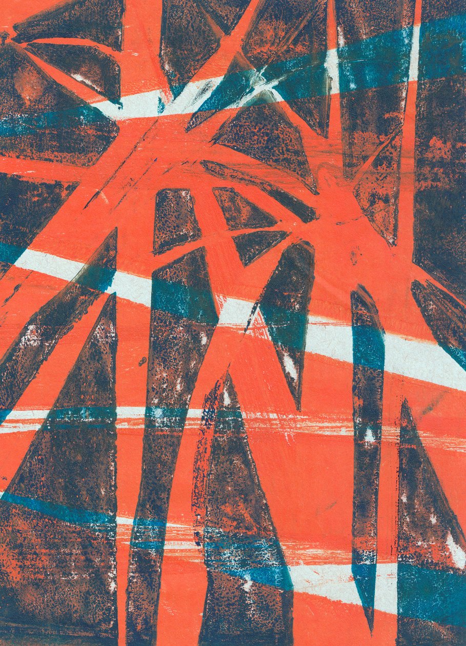 Wilde haver, 2024 (monotype) door Marco Campedelli