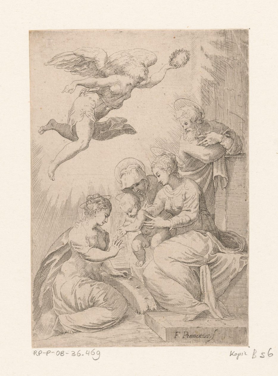Mystieke huwelijk van de heilige Catharina door Marco dell