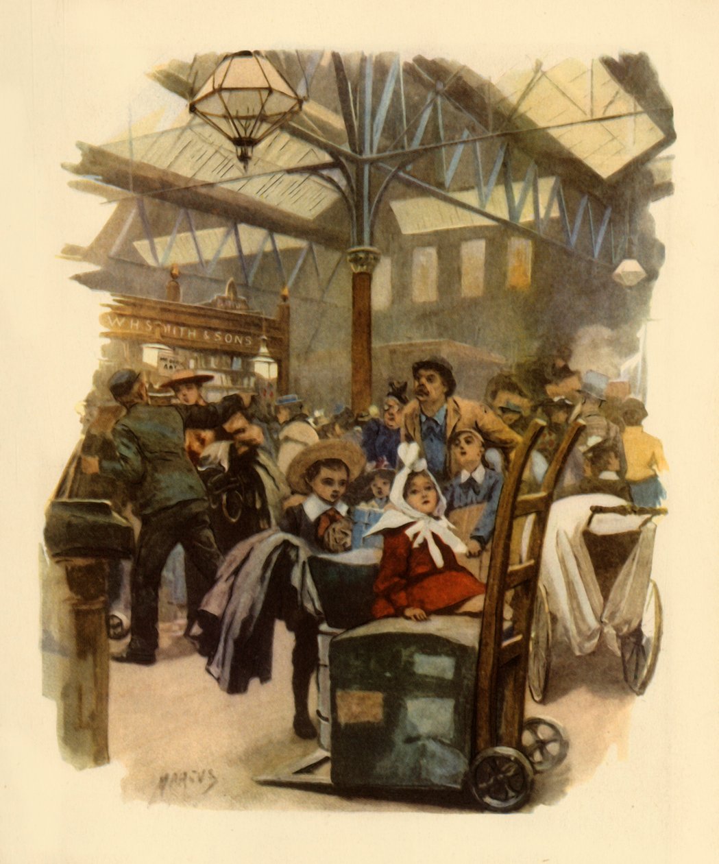 Cannon Street Station, ca. 1900, 1945 door Marcus