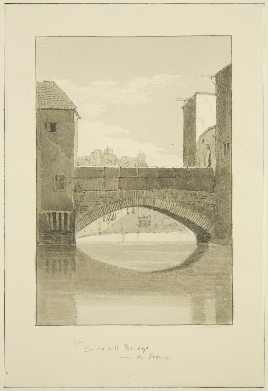 Bridewell Brug over de Frome, kijkend naar het Noorden door Marcus H. Homes