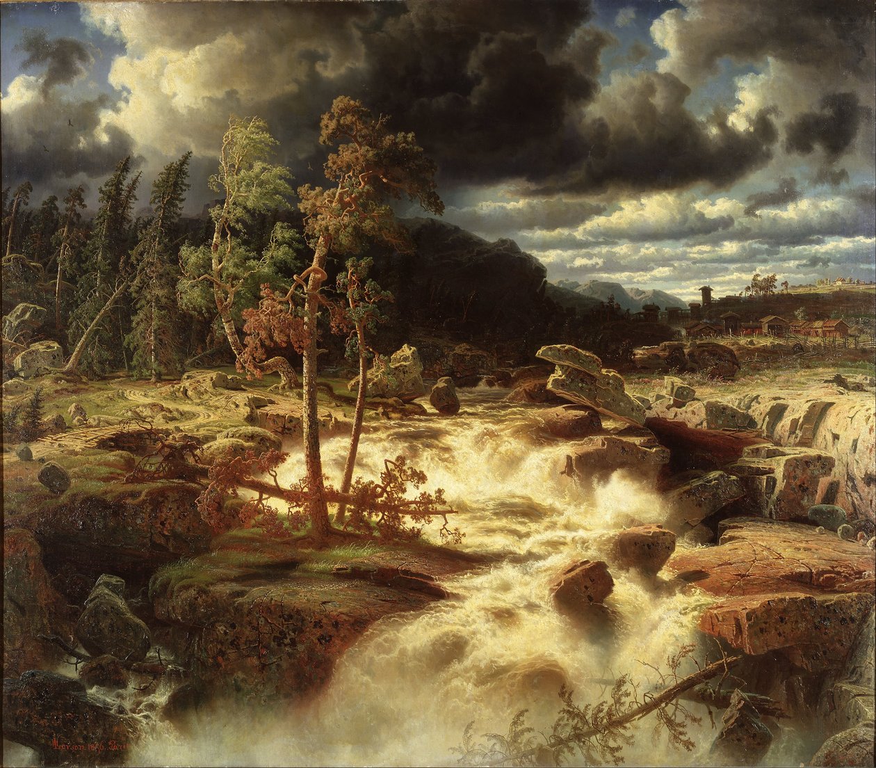 Zweeds: Waterval in Småland
 Waterval in Småland door Marcus Larson