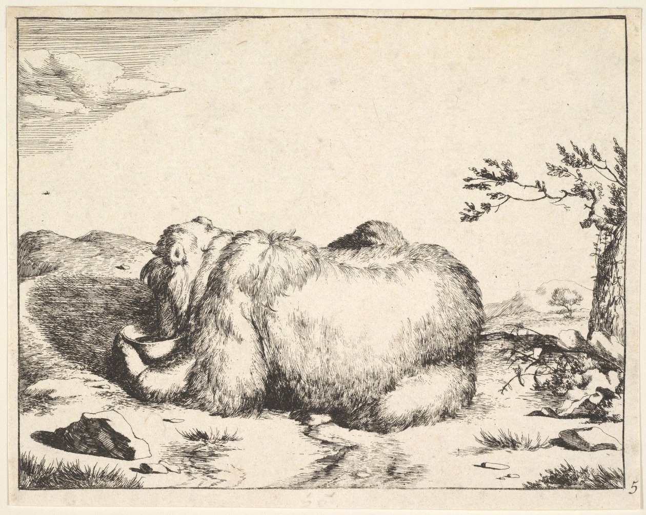 uit De Set van De Beren, ca. 1664 door Marcus de Bye