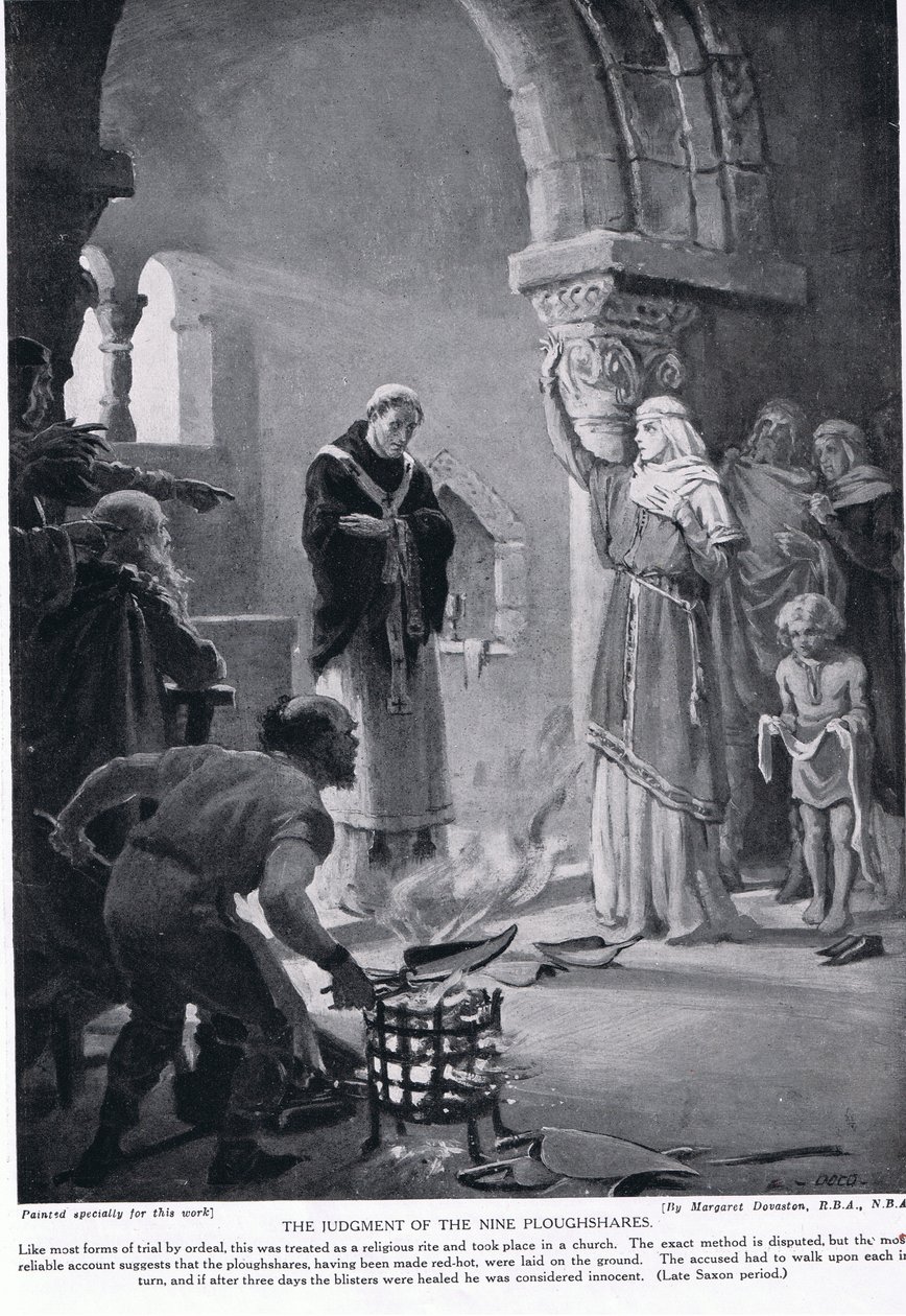Het oordeel van negen ploegscharen, illustratie uit 