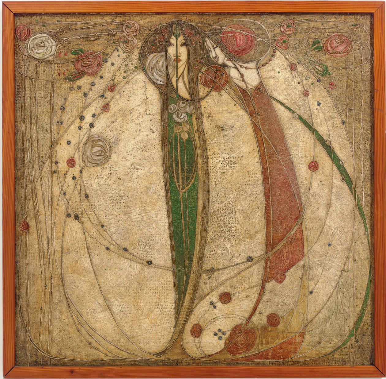 De witte roos en de rode roos door Margaret MacDonald Mackintosh