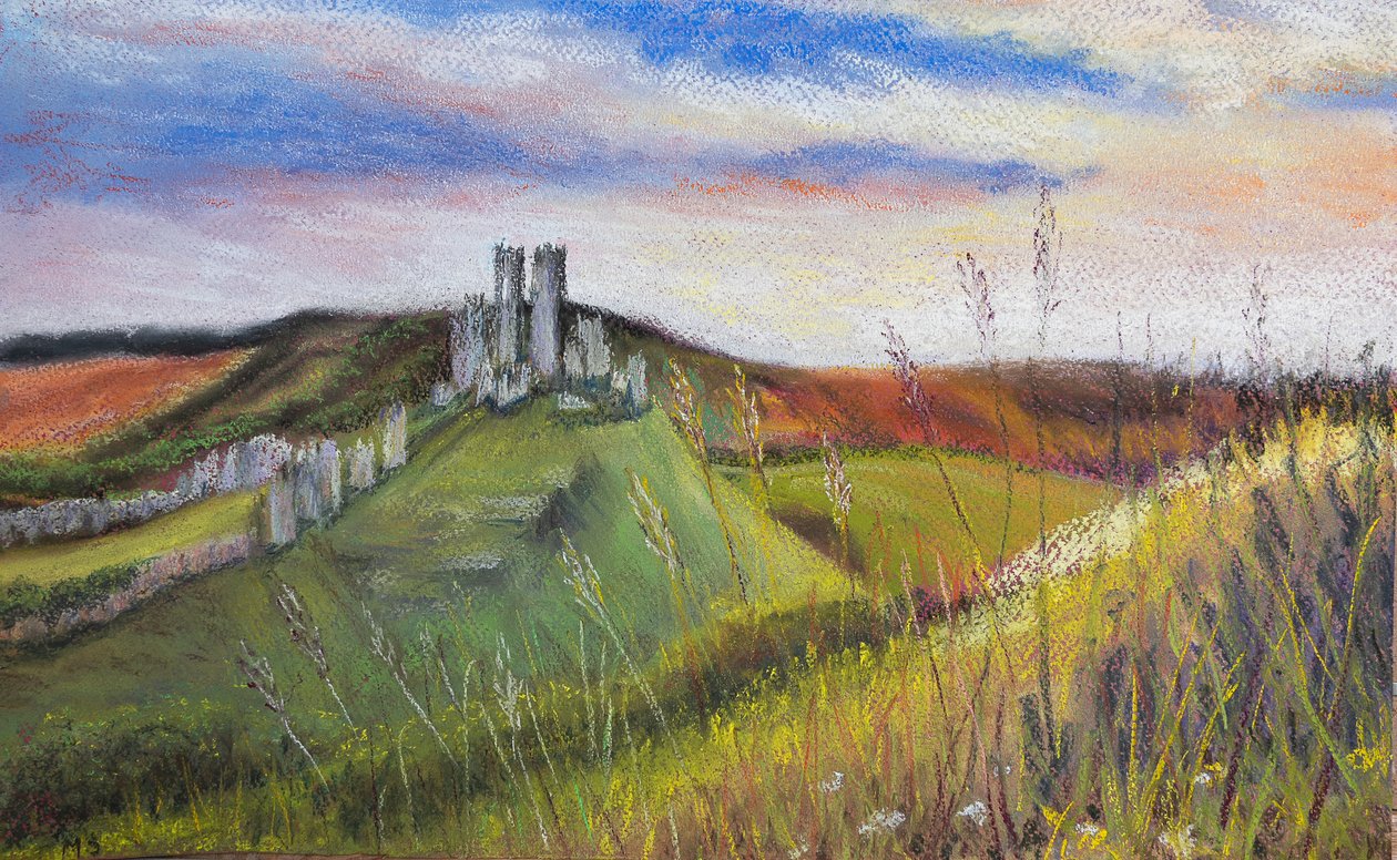 Corfe Castle door Margo Starkey