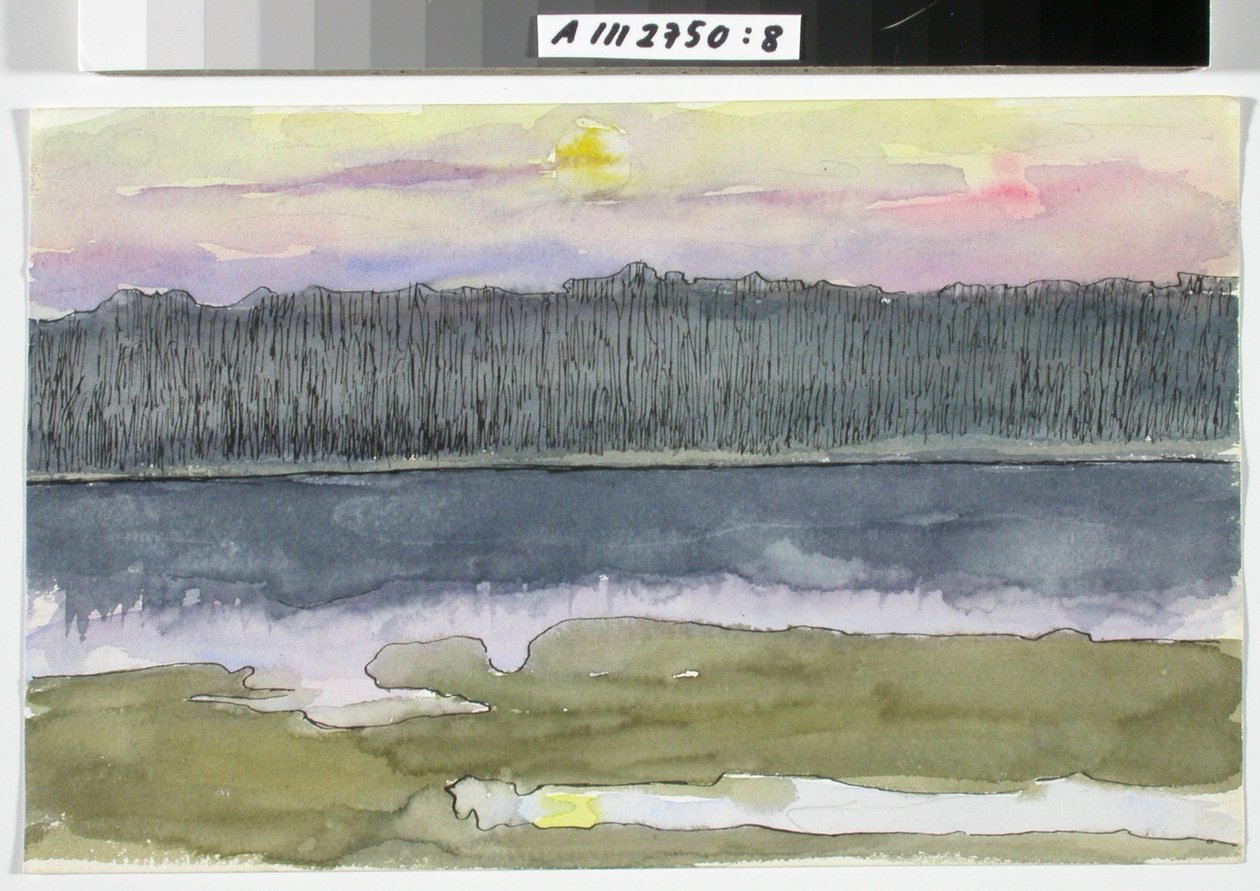 Landschapsstudie door Maria Wiik