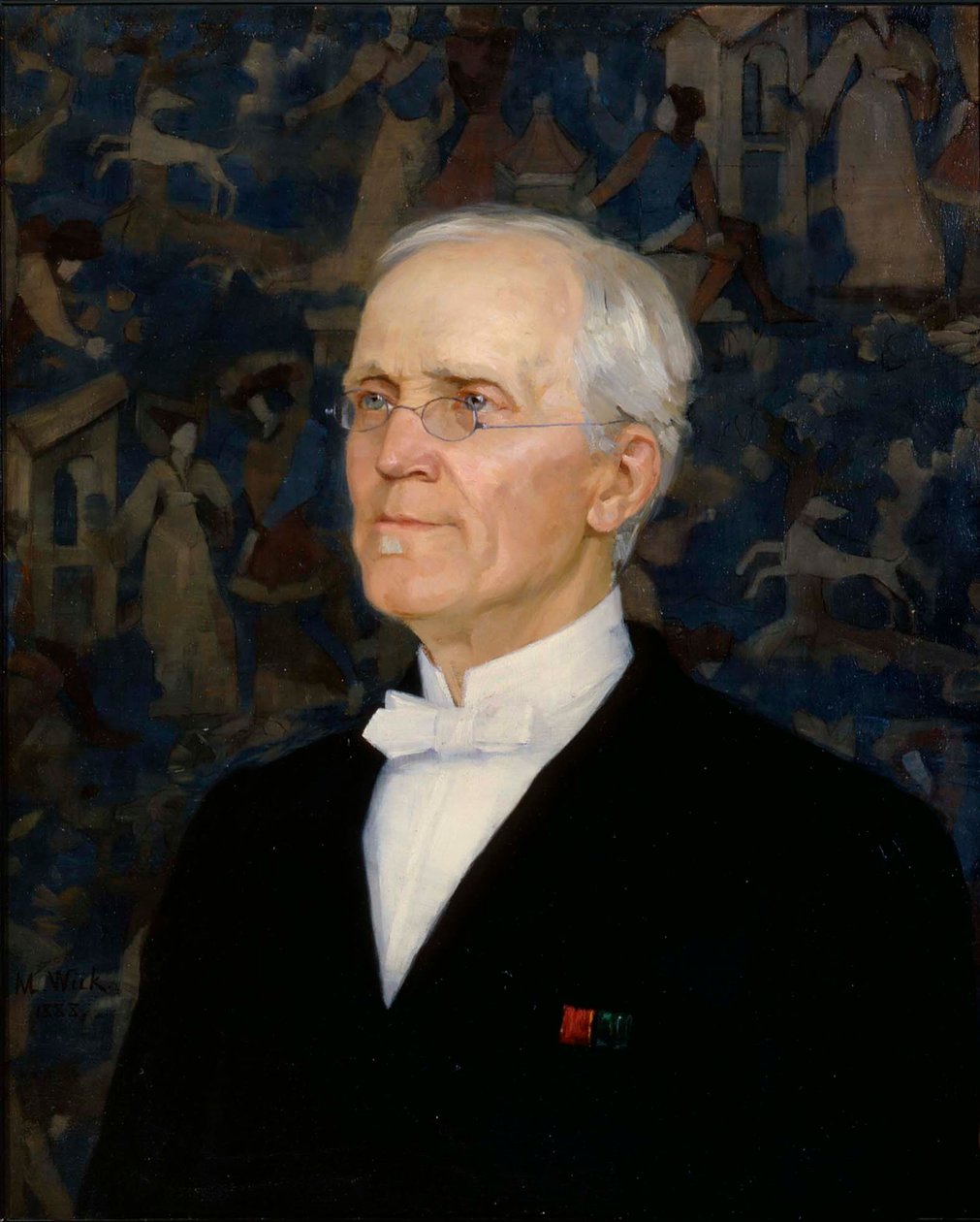 Portret van B. O. Schauman door Maria Wiik